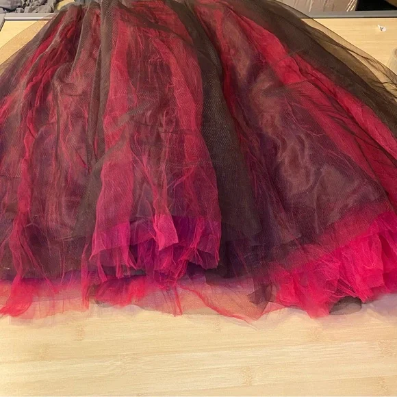 Y2K Alyce Prom Pink Brown Beaded Mermaid Prom Dress Maxi Gown Fairy Size 6